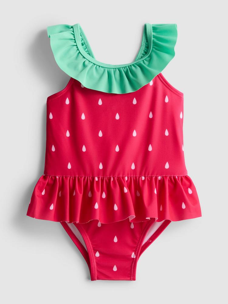 Strawberry Ruffle Swimsuit