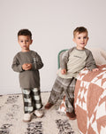 Brown/Cream Wide Leg Woven Bottom Pyjamas Set 2 Pack