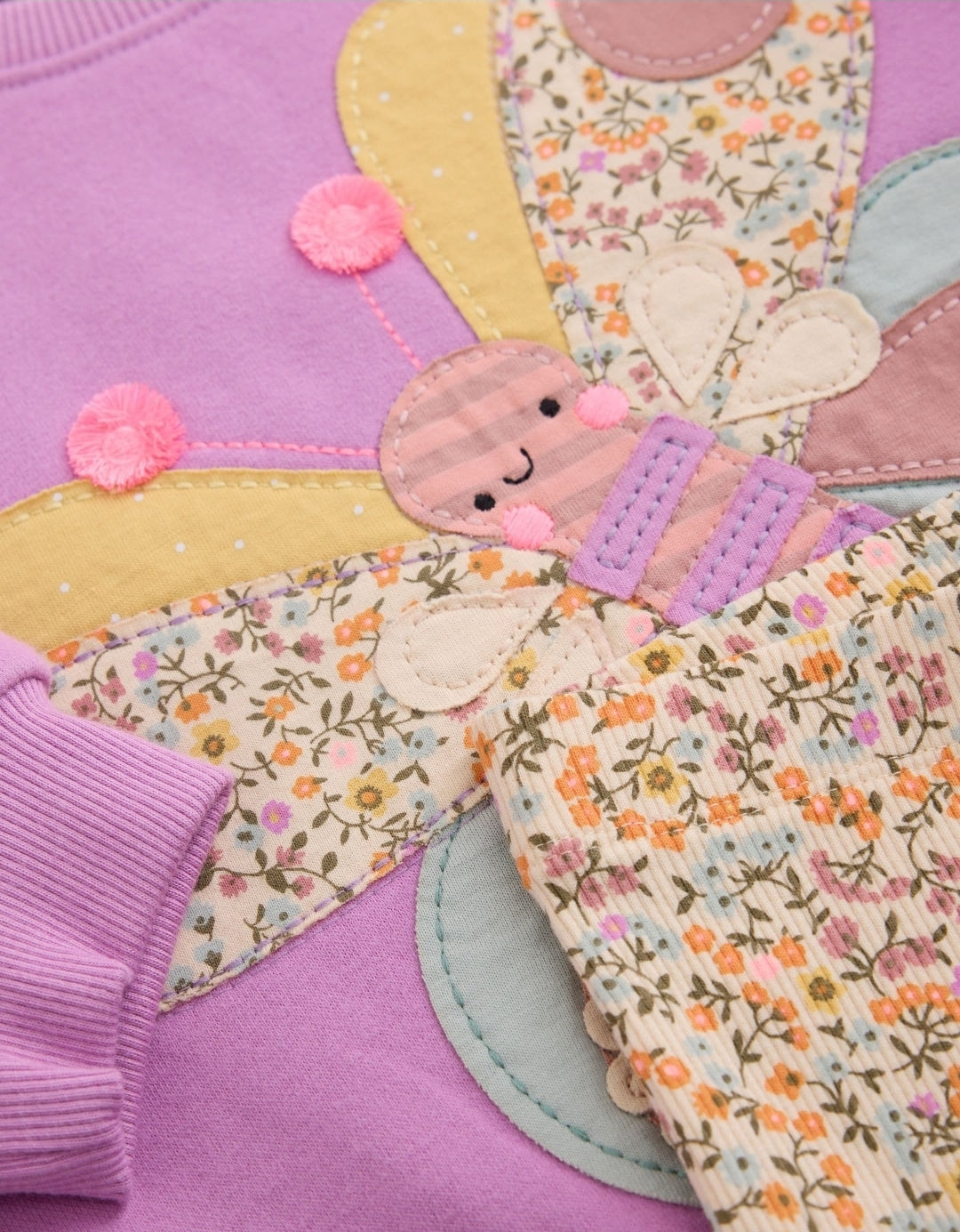 Purple Butterfly Sweatshirt and Leggings Set