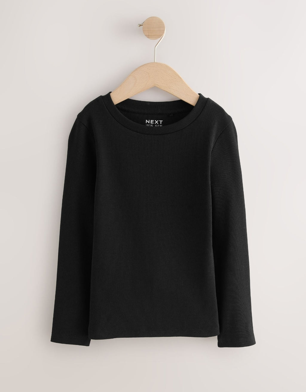 Black/White Long Sleeve Ribbed Tops 3Pack