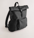 Black Roll Top Backpack