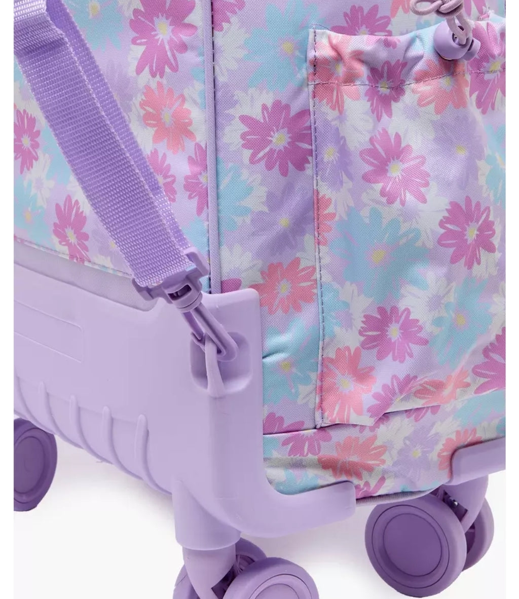 New Expressions Printed 3-Piece Trolley Backpack Set  18 inches