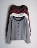 The Set 4 Pack Long Sleeve Rib Jersey
Button Through Tops Navy Stripe/B...