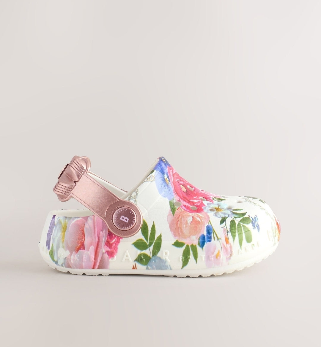 Baker by Ted Baker Girls Bow Clog Sandals