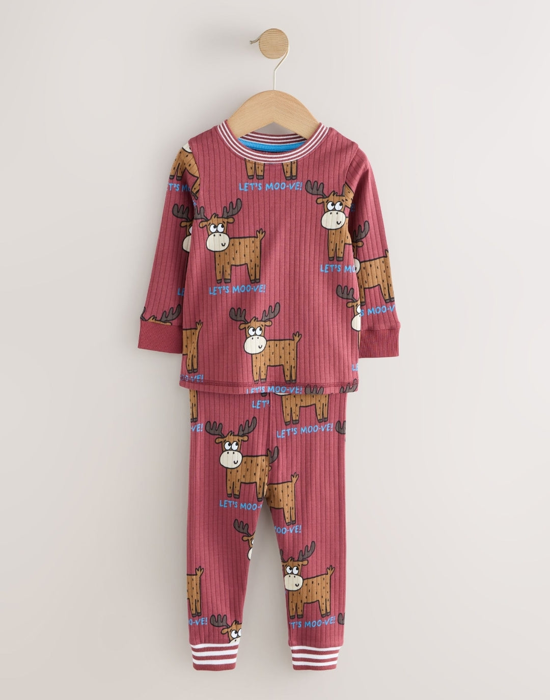 Red/Green All Over Animal Snuggle Pyjamas 3 Pack