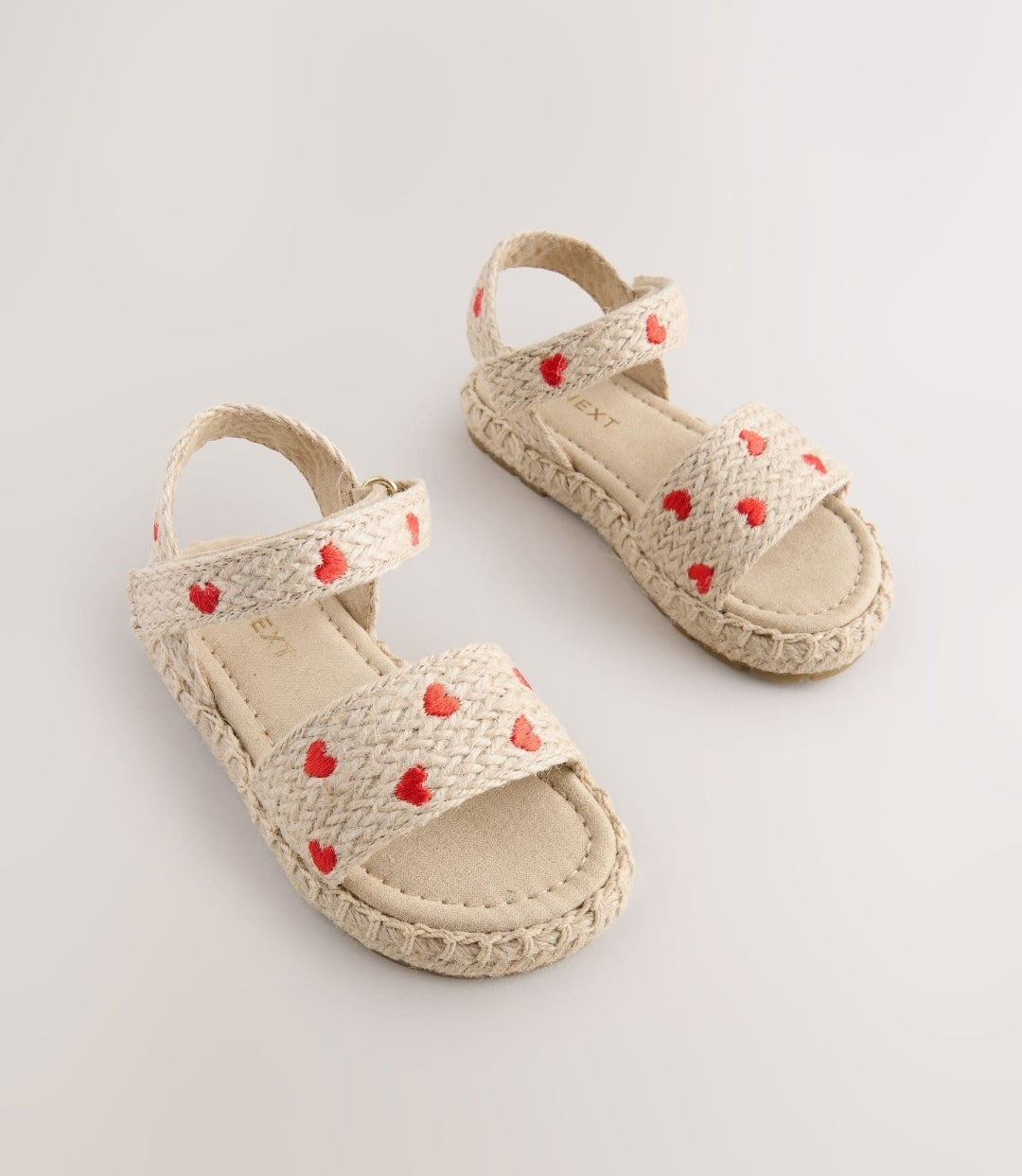 Neutral Heart Ankle Strap Sandals
with Touch Fastening