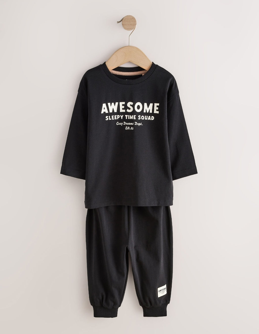 Black/Red/Stone Oversized Pyjamas 3Pack