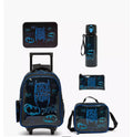 Batman Print 5-Piece School Trolley Bag Set  16 inches