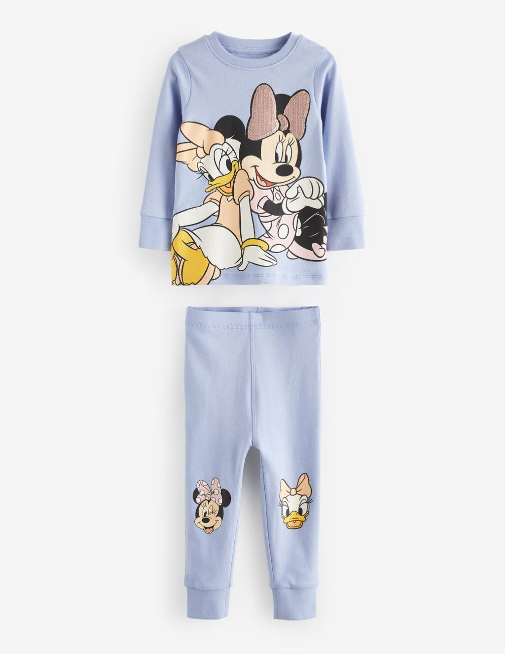 Pink/Blue/White Snuggle Pyjamas 3 Pack