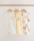 Milk Club Printed Jersey Baby
Rompers 3 Pack