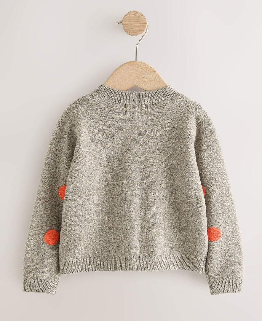 Orange spot Knit Cardigan