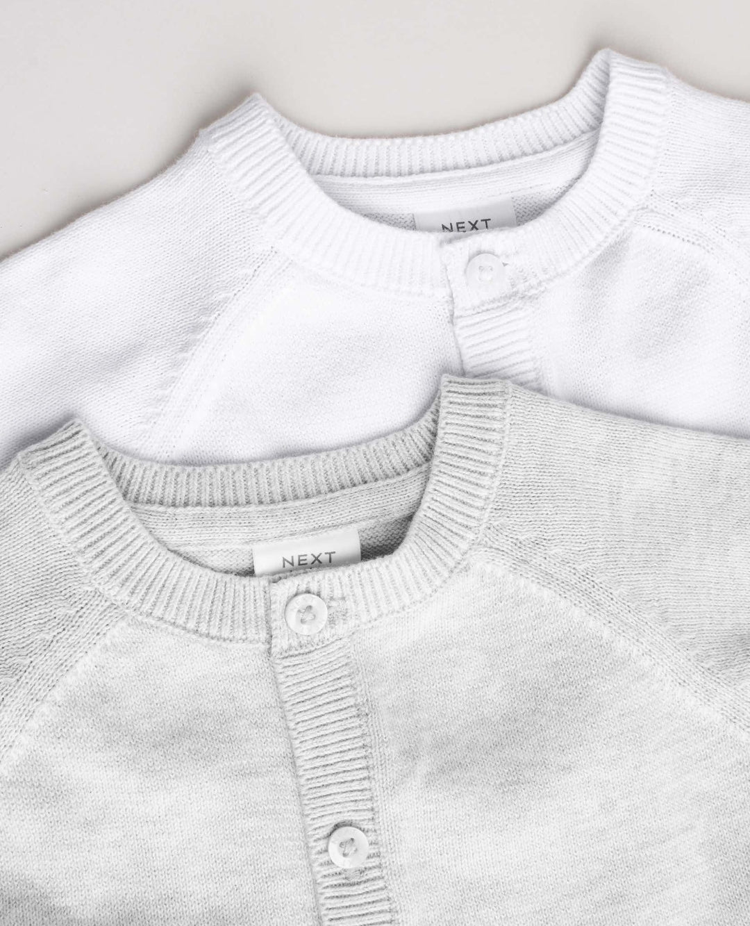 Grey/White Grey and White 2pk
Knitted Baby Cardigan