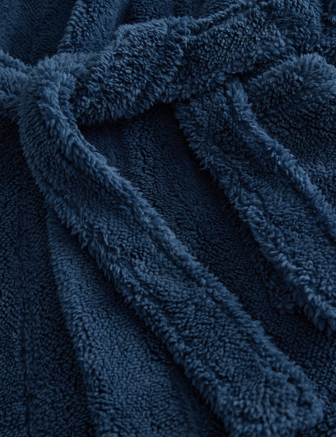 Navy Fleece Robe
