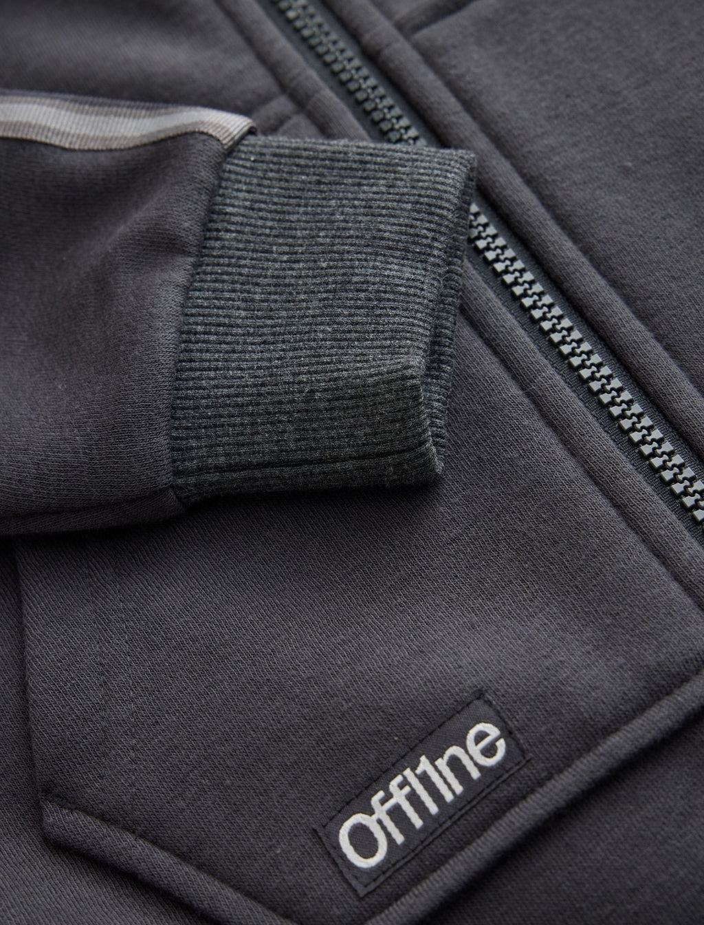 Grey Offline Side Stripe Fleece All-In-
One
