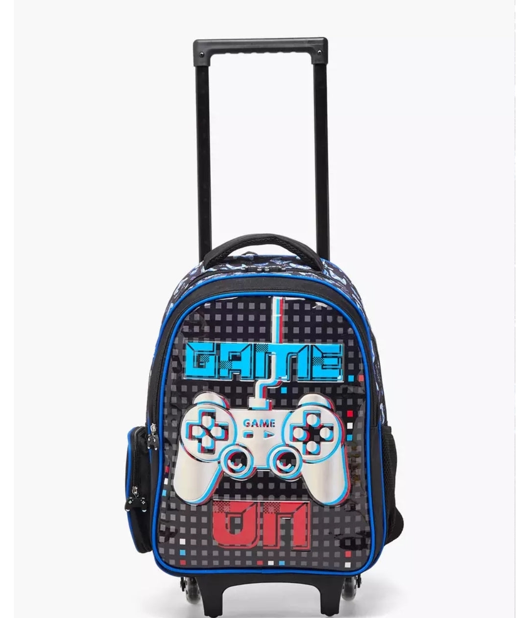 Game Print 5-Piece School Trolley Bag Set 16 inches
