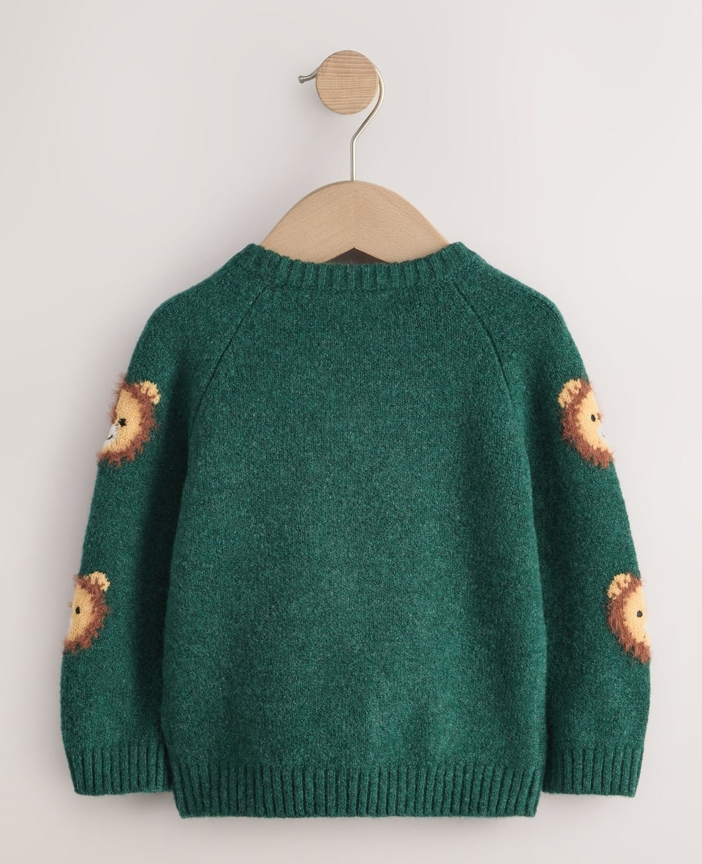 Green Lion All Over Character
Knitted Crew Neck Jumper