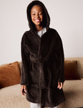 Brown Fleece Robe