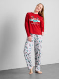 Primark Friends Pure Cotton Central Perk Christmas Long Pyjamas
