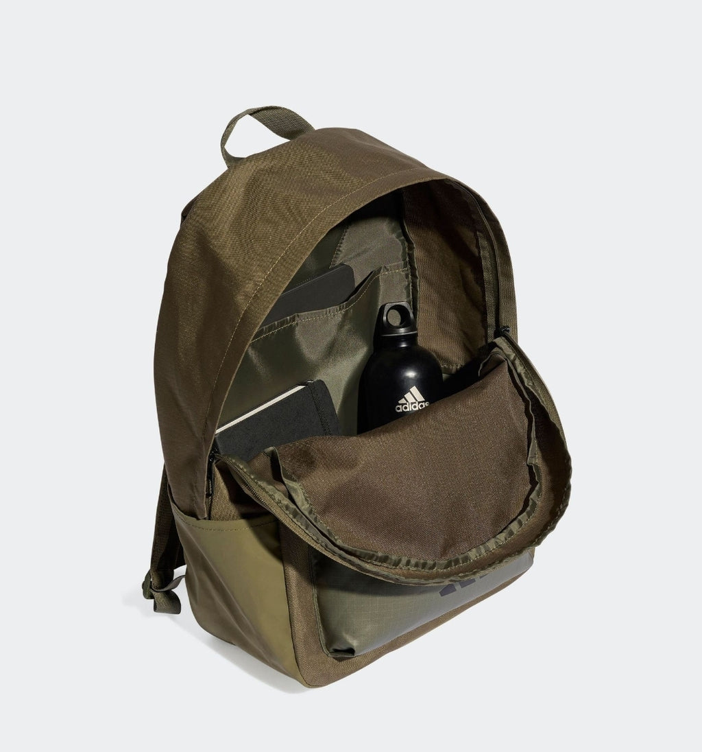 adidas Green Classic 3 Bar Logo Backpack