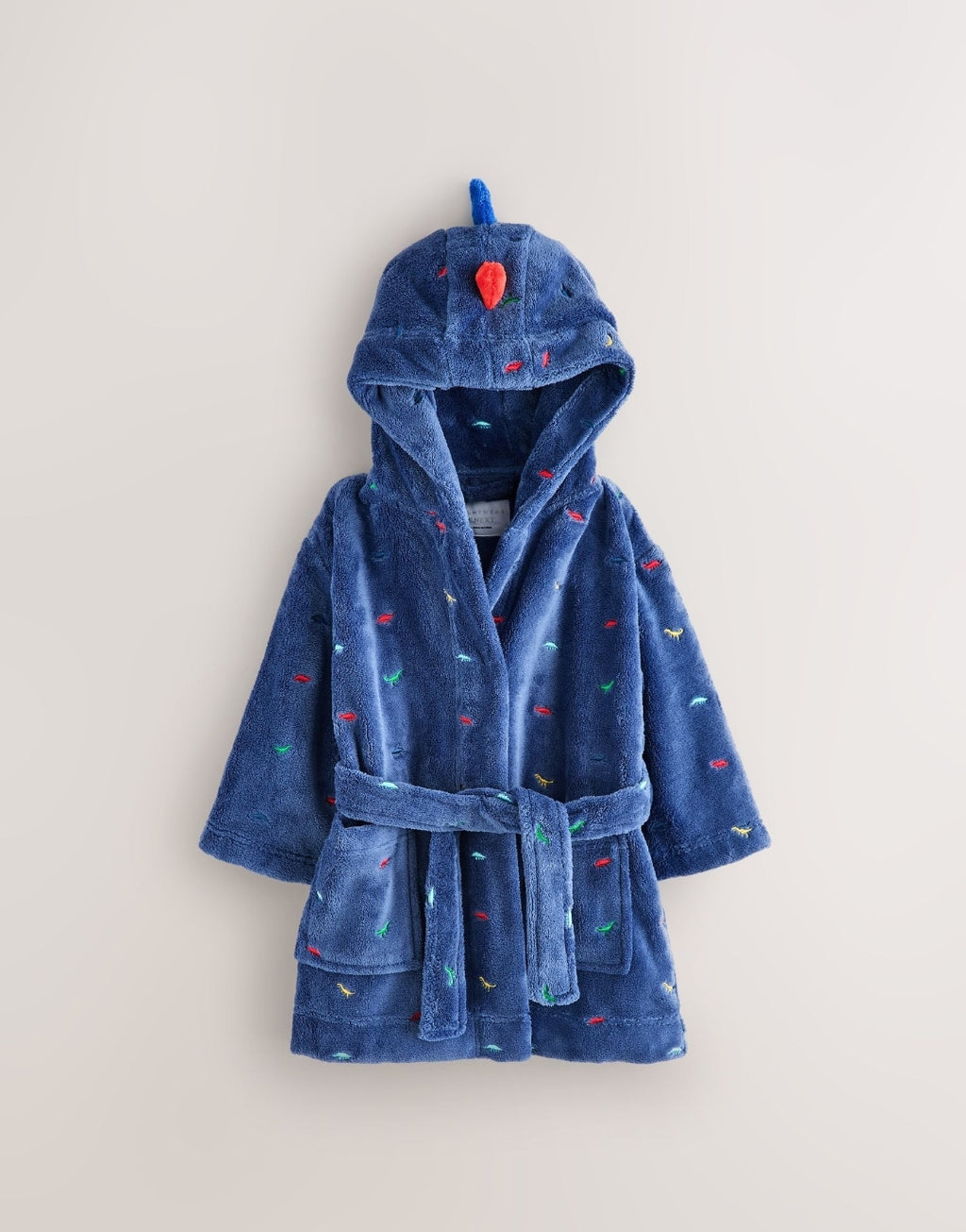 Blue Dino Fleece Robe