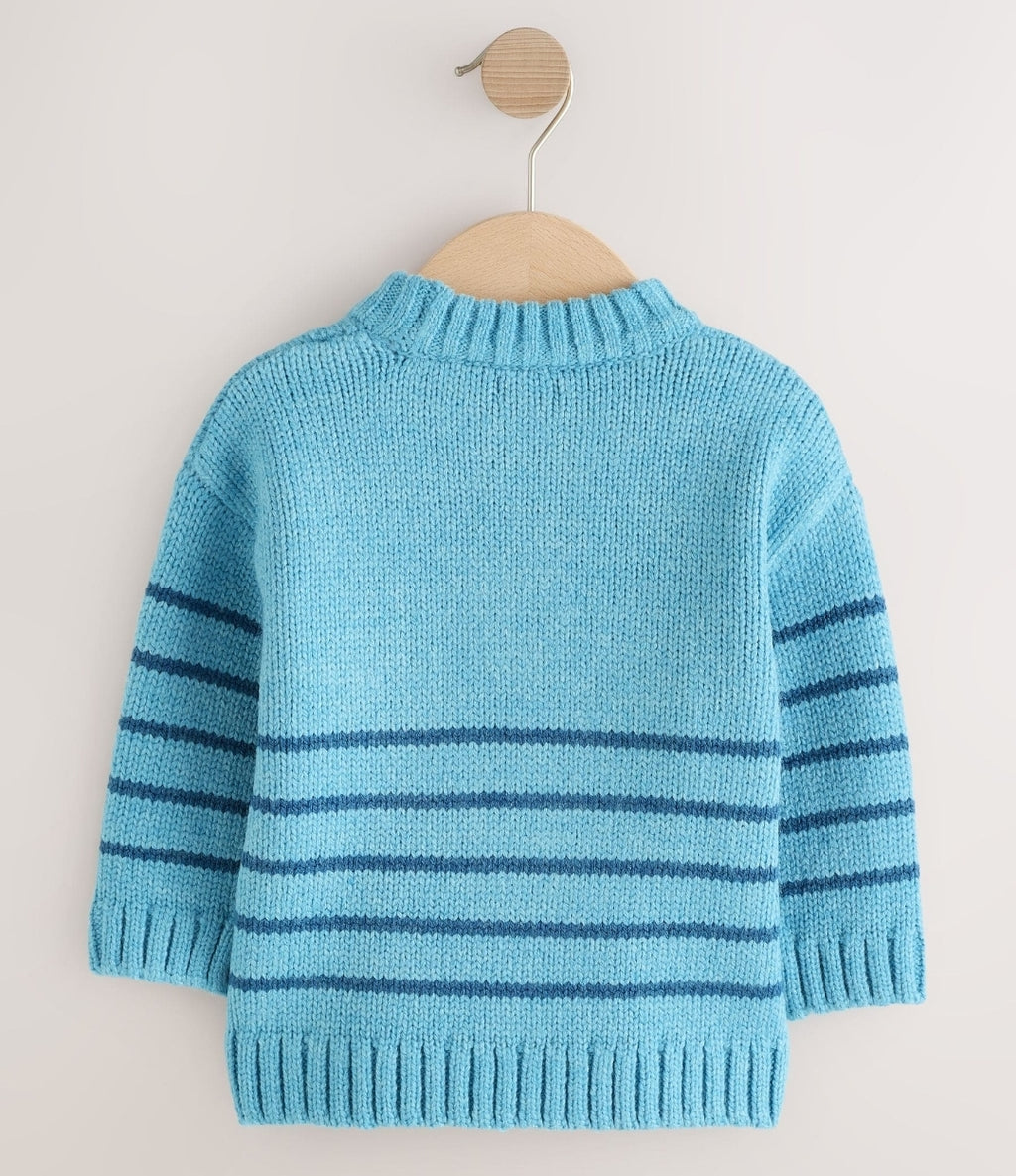 Blue Dogs Character Knitted Crew
Neck Jumper