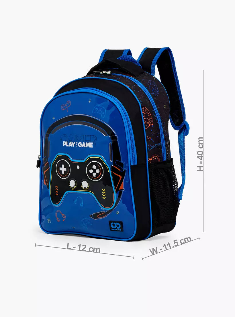 SAMI STUDIO Gaming Print 5-Piece School Backpack Set16 inches
