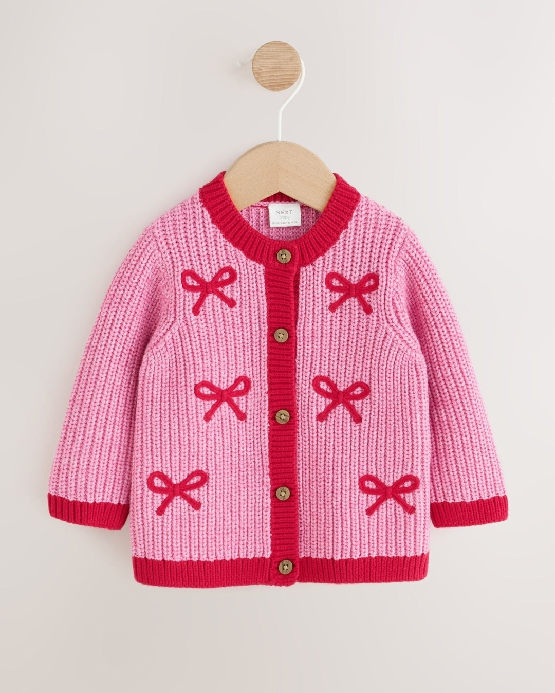 Pink and Red My First Christmas
Baby Cardigan
