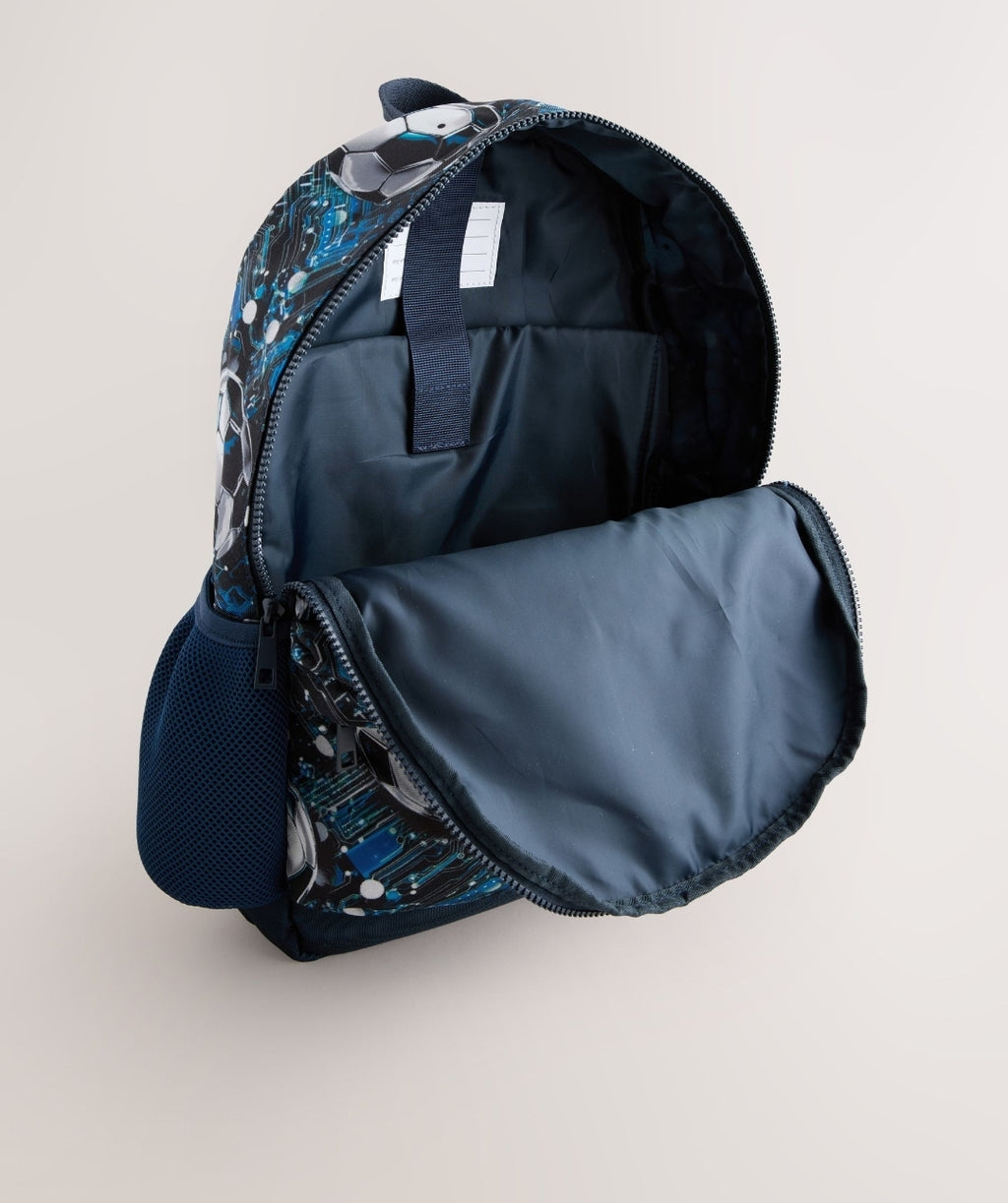 Blue Football Backpack 16 inches