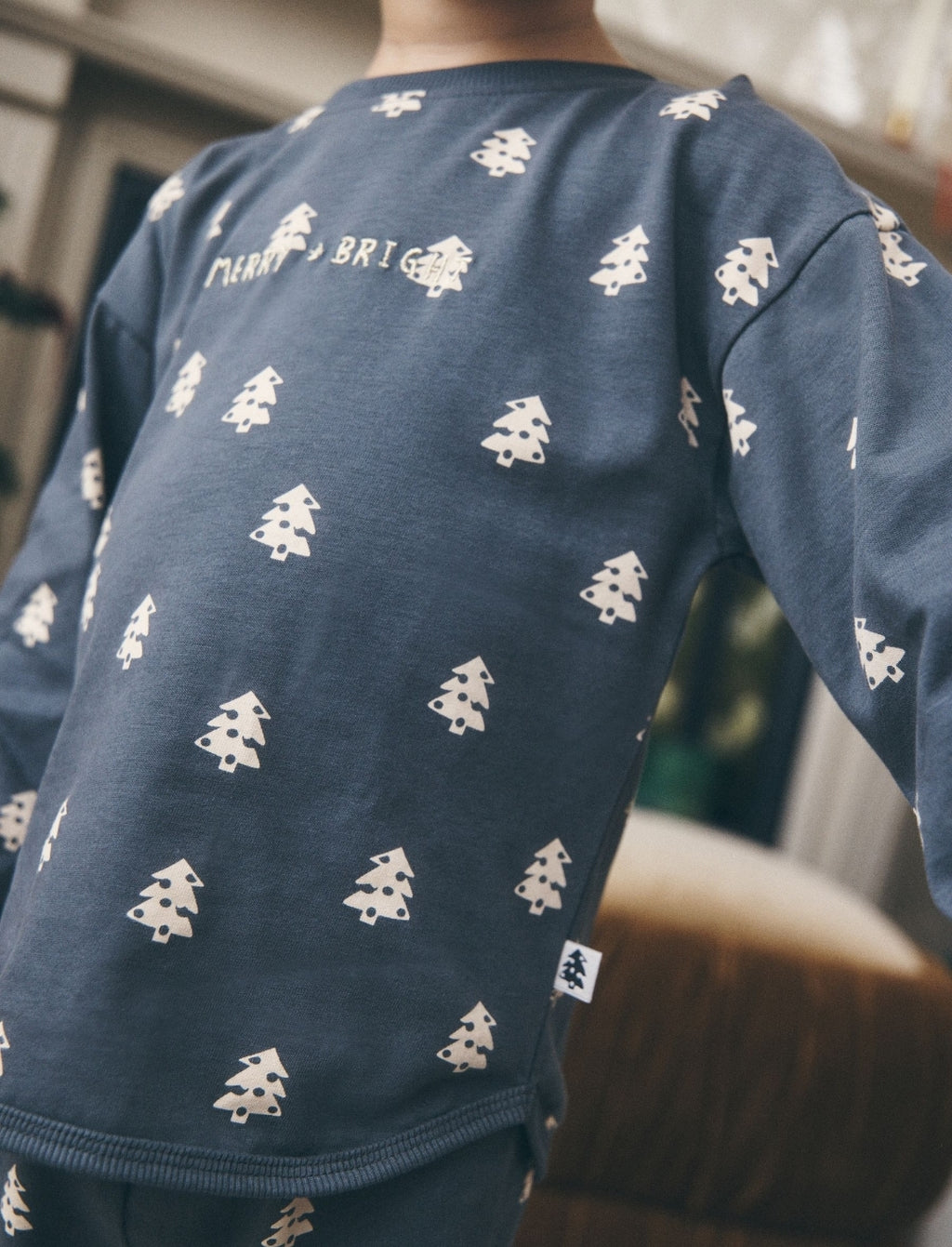 Charcoal Merry & Bright Christmas Pyjamas
