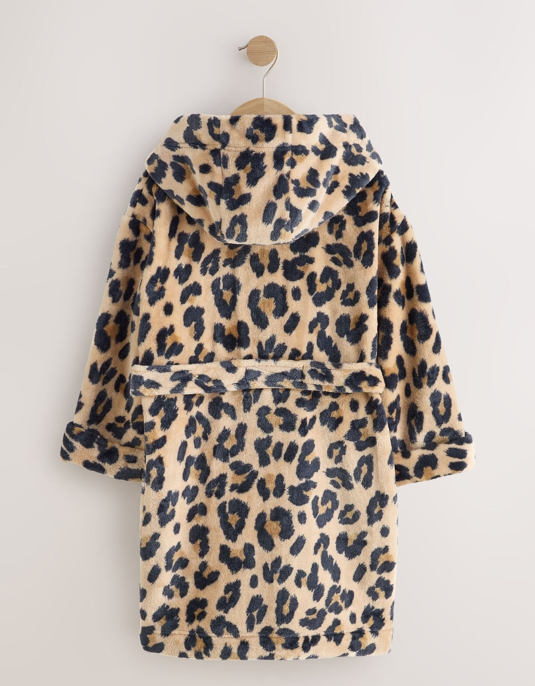 Leopard Print Fleece Dressing Gown