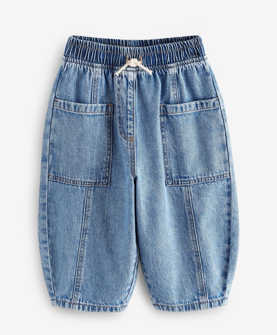 Mid Blue Denim Barrel 100% Cotton
Jeans