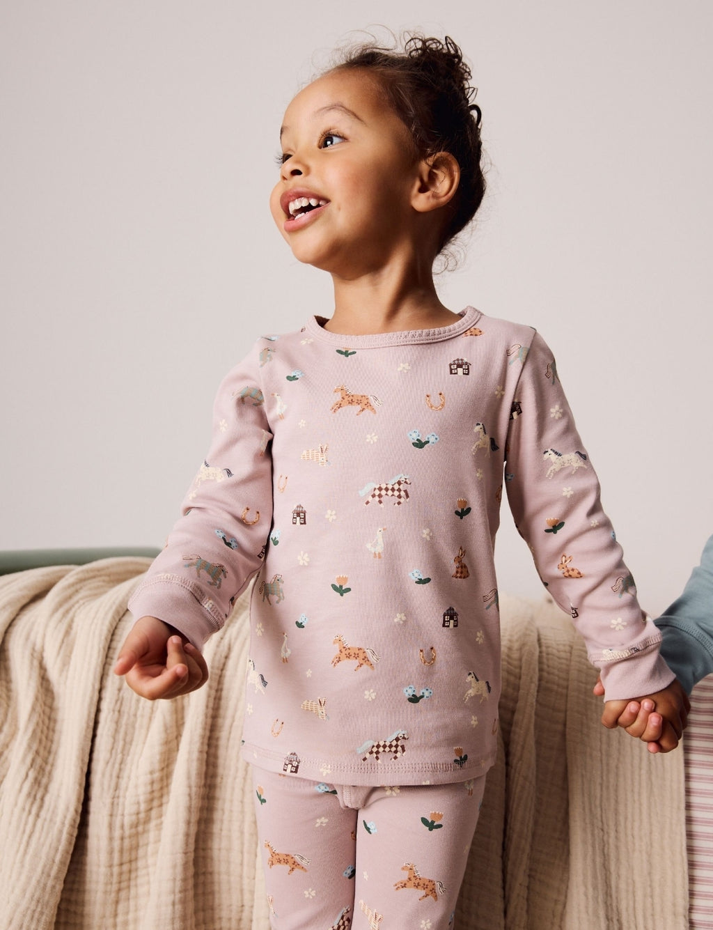 Cream/Blue Snuggle Pyjamas 3 Pack