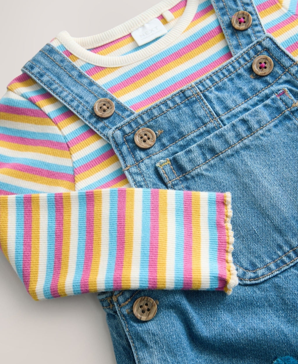 Mid Blue Bee Embellished