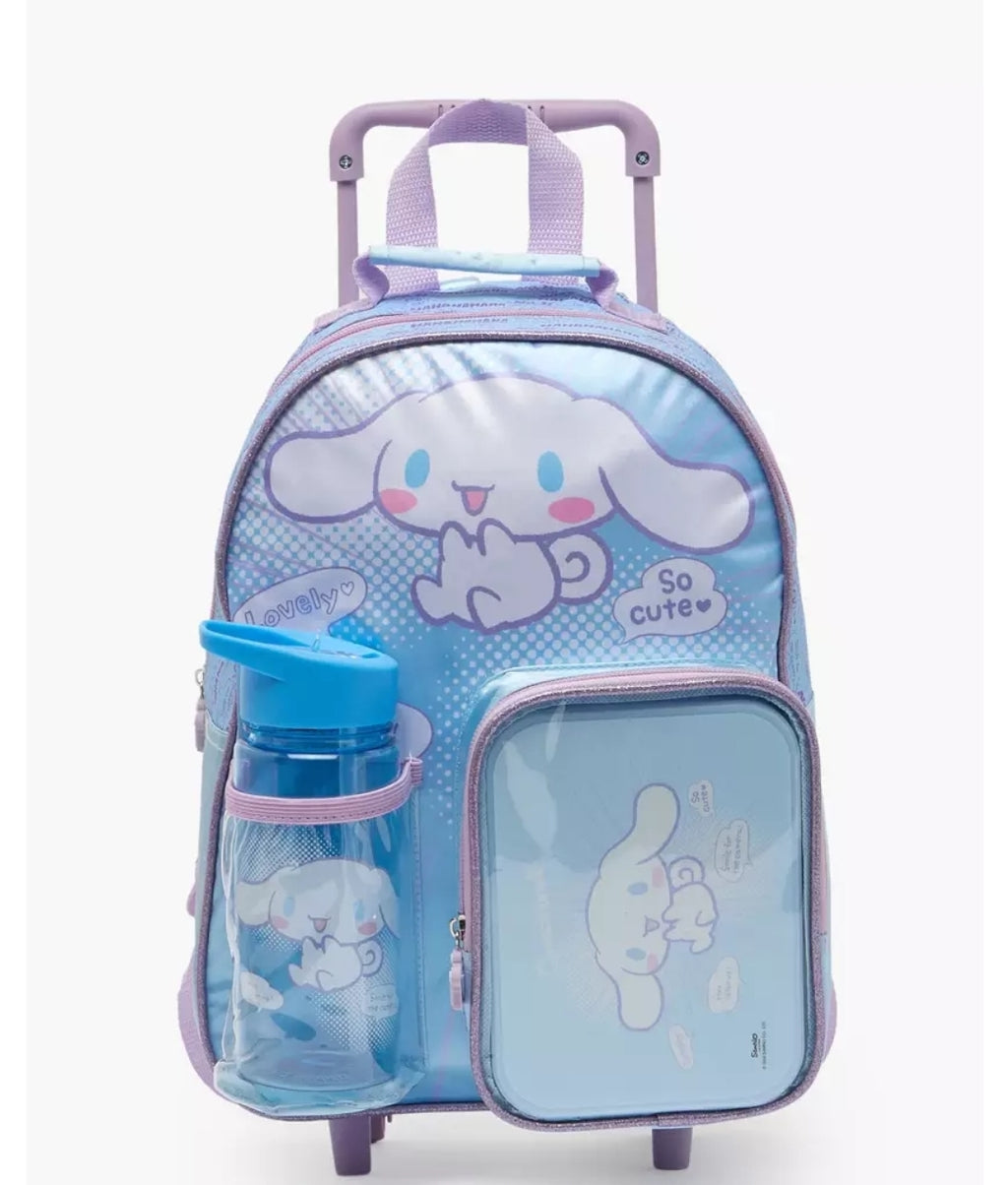 Sanrio Cinnamoroll Print 3-Piece School Trolley Bag Set 14 inches