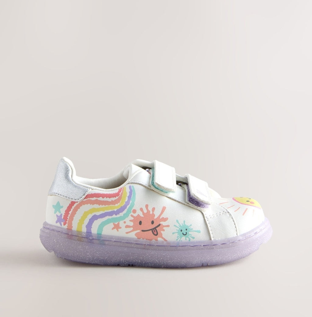 White Touch Fastening Trainers