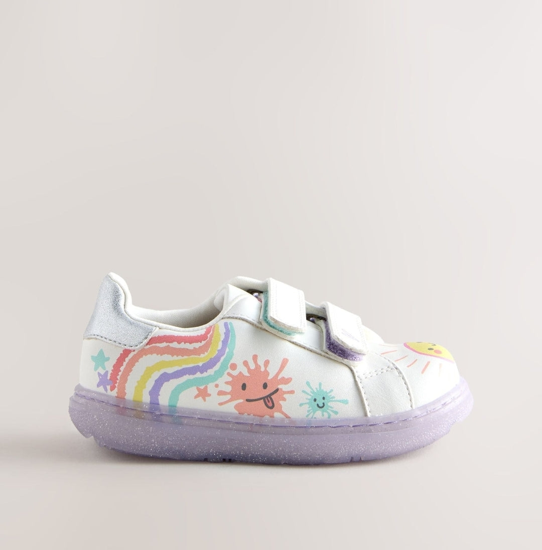 White Touch Fastening Trainers
