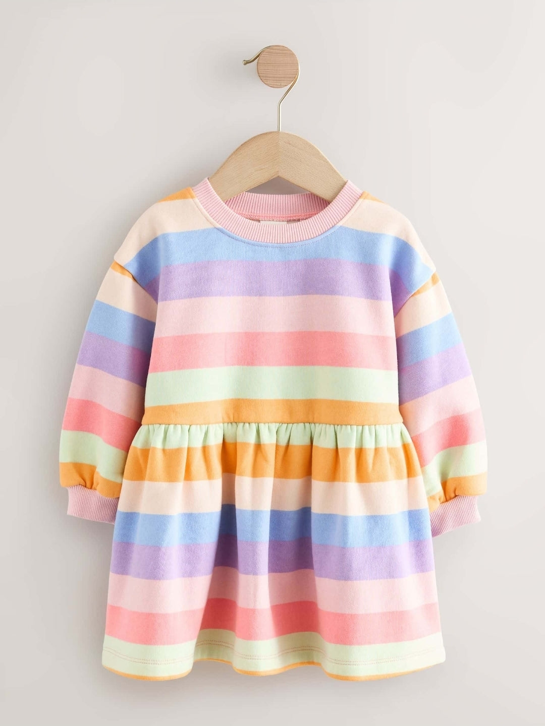 Rainbow Striped Sweat Dress