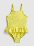 Textured Ruffle Swimsuit