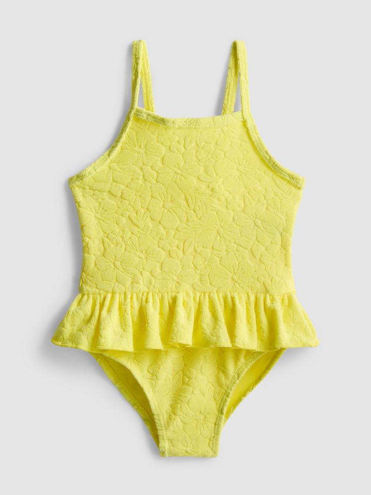 Textured Ruffle Swimsuit