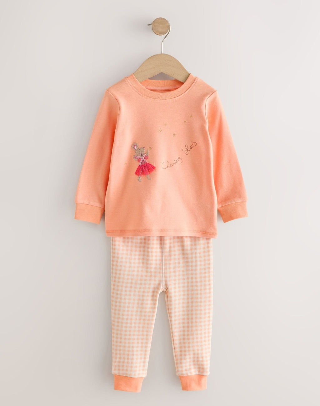 Ecru/Peach Snuggle Pyjamas 3 Pack