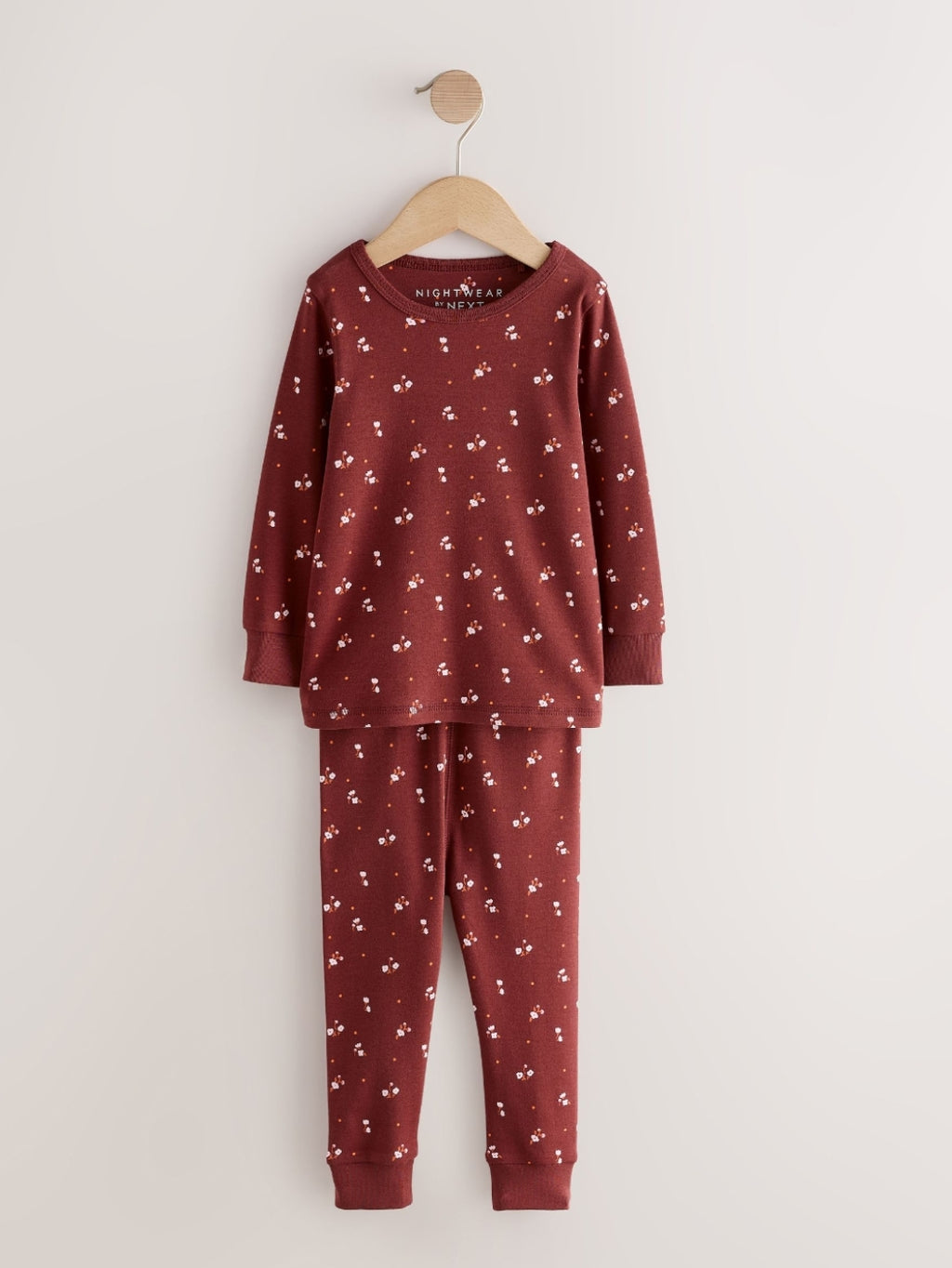 Pink/Brown Ditsy Print Snuggle
Pyjamas 3 Pack