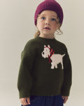 Green Scotty Dog Boxy Jumper