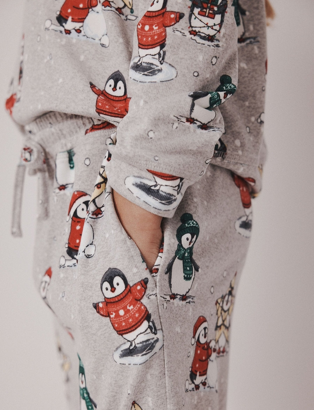 Grey Christmas Joggers Pyjamas 1Pack
