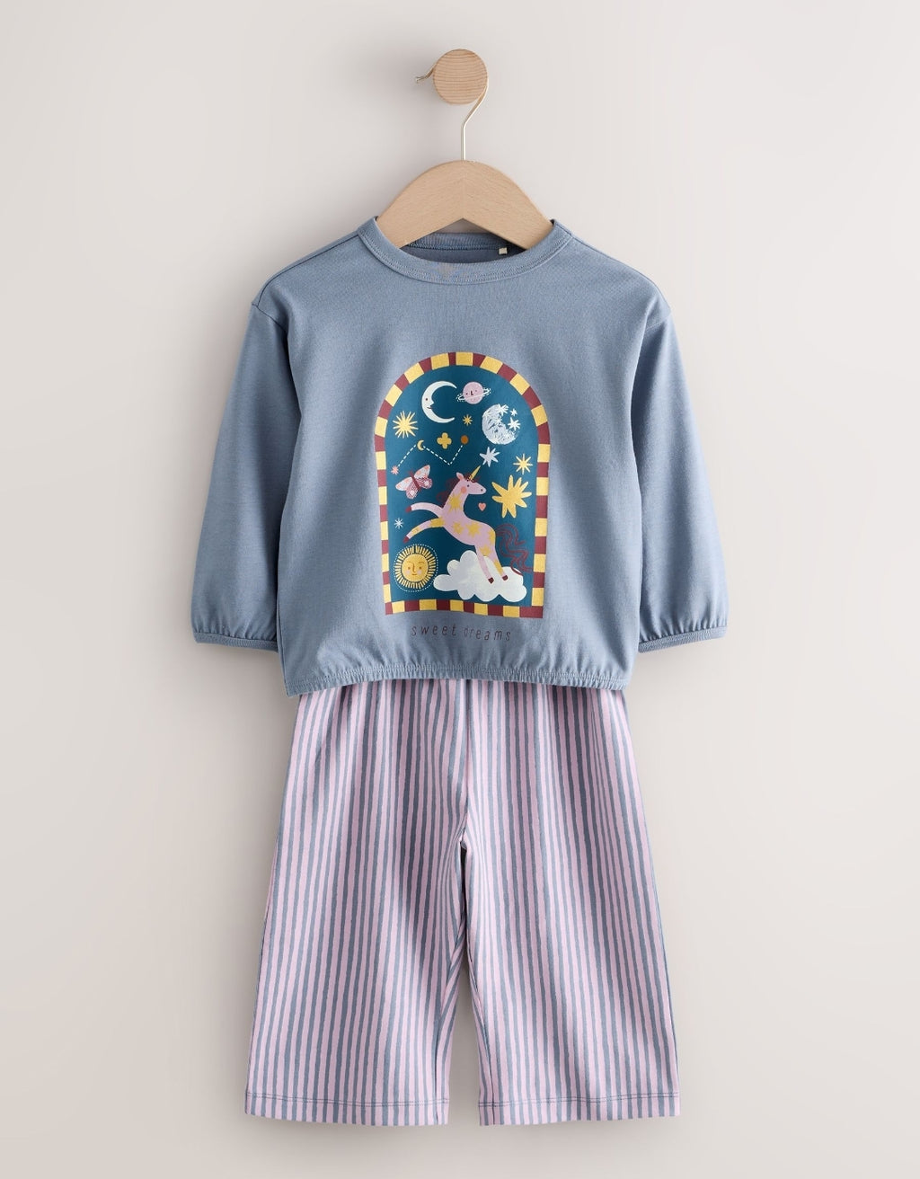 Multicoloured Wide Leg Pyjamas 3 Pack