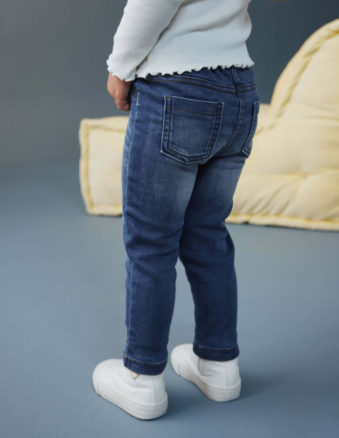 Mid Blue Denim 1 Pack Elasticated
Waist Jeggings