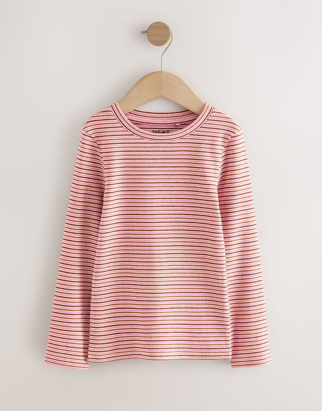 Animal Long Sleeve Ribbed T-Shirts 4 Pack