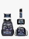 SAMI STUDIO Game Print 5-Piece School Backpack Set 16 inches