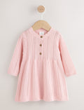 Pink Knitted Baby Dress