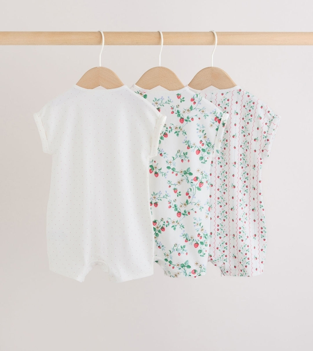 White Strawberry Printed Jersey
Baby Rompers 4 Pack