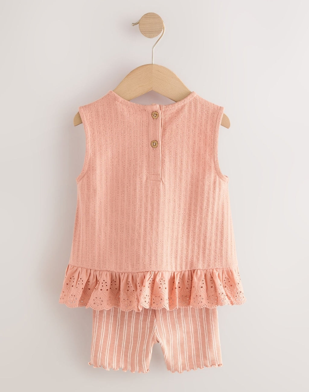 Neutral Ditsy Vest and Shorts Set 
2Pack